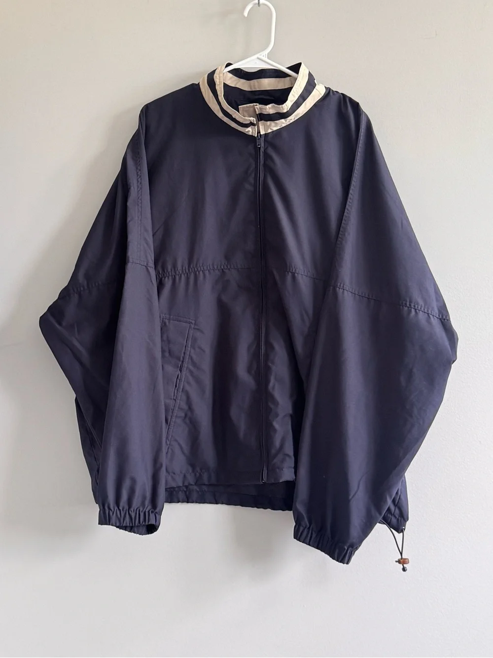 Cutter & Buck Navy Full Zip Windbreaker Jacket XXL Golf Lightweight